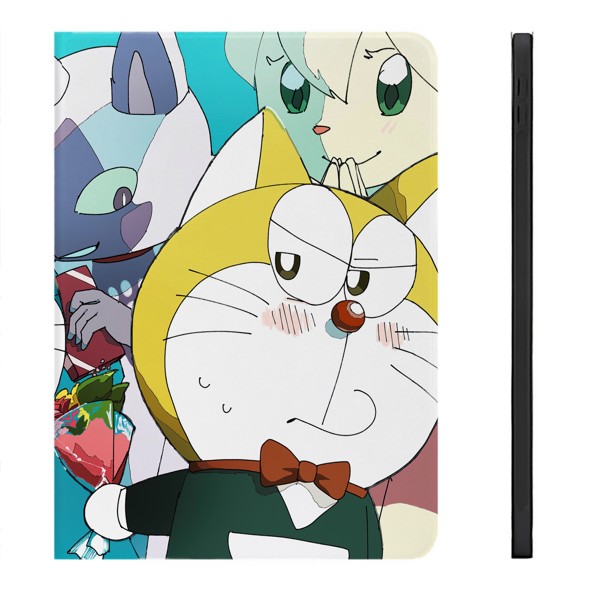 （画像用） ドラえもん Doraemon IPadケース ペンホルダー付き ブックスタイルデザイン